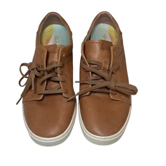 OluKai Shoes - NEW OluKai Pehuea Li 'Ili Womens Sneakers Size 9.5 Brown Leather Convertible
